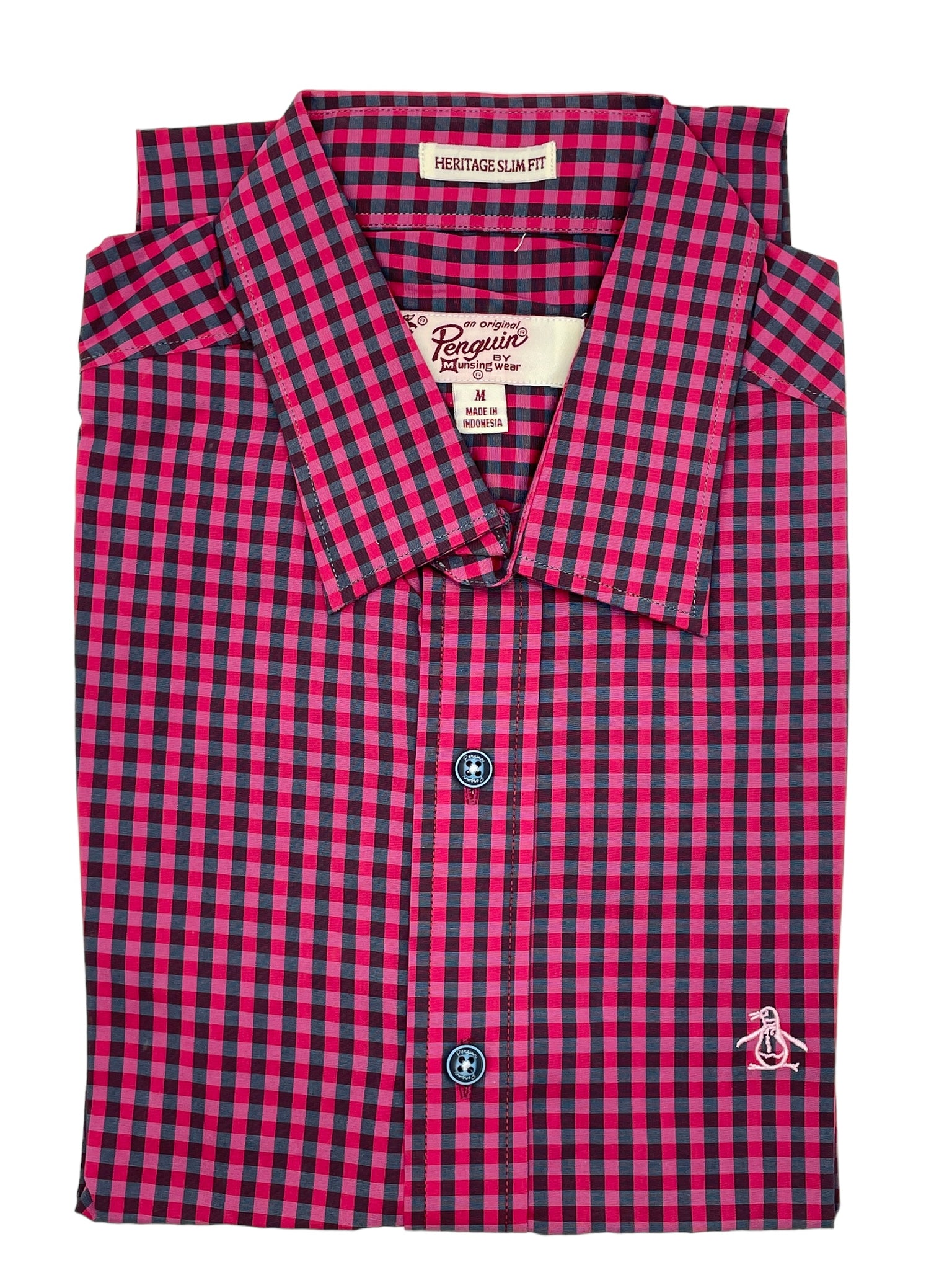 Camisa Penguin - Manga Corta - Talla M - Slim Fit